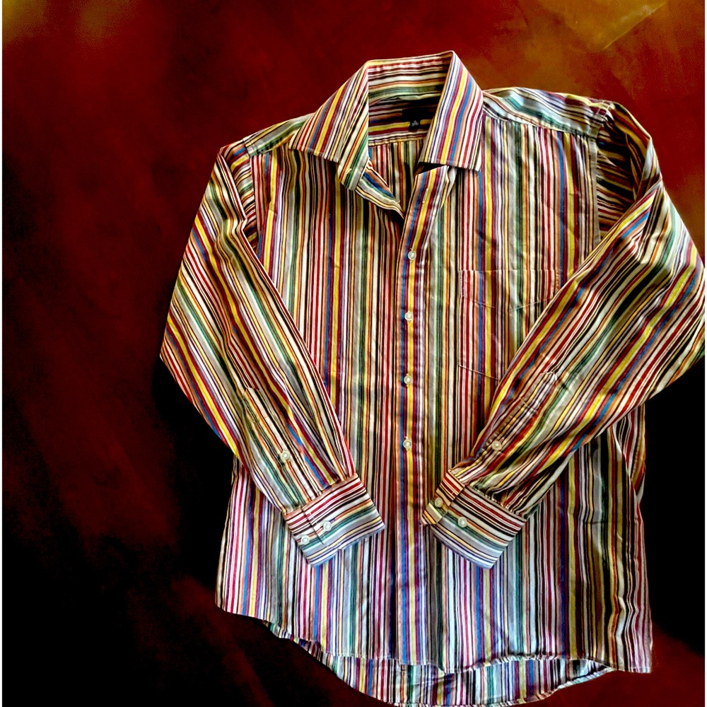 Men’s Paul Smith classic striped button down shirt.